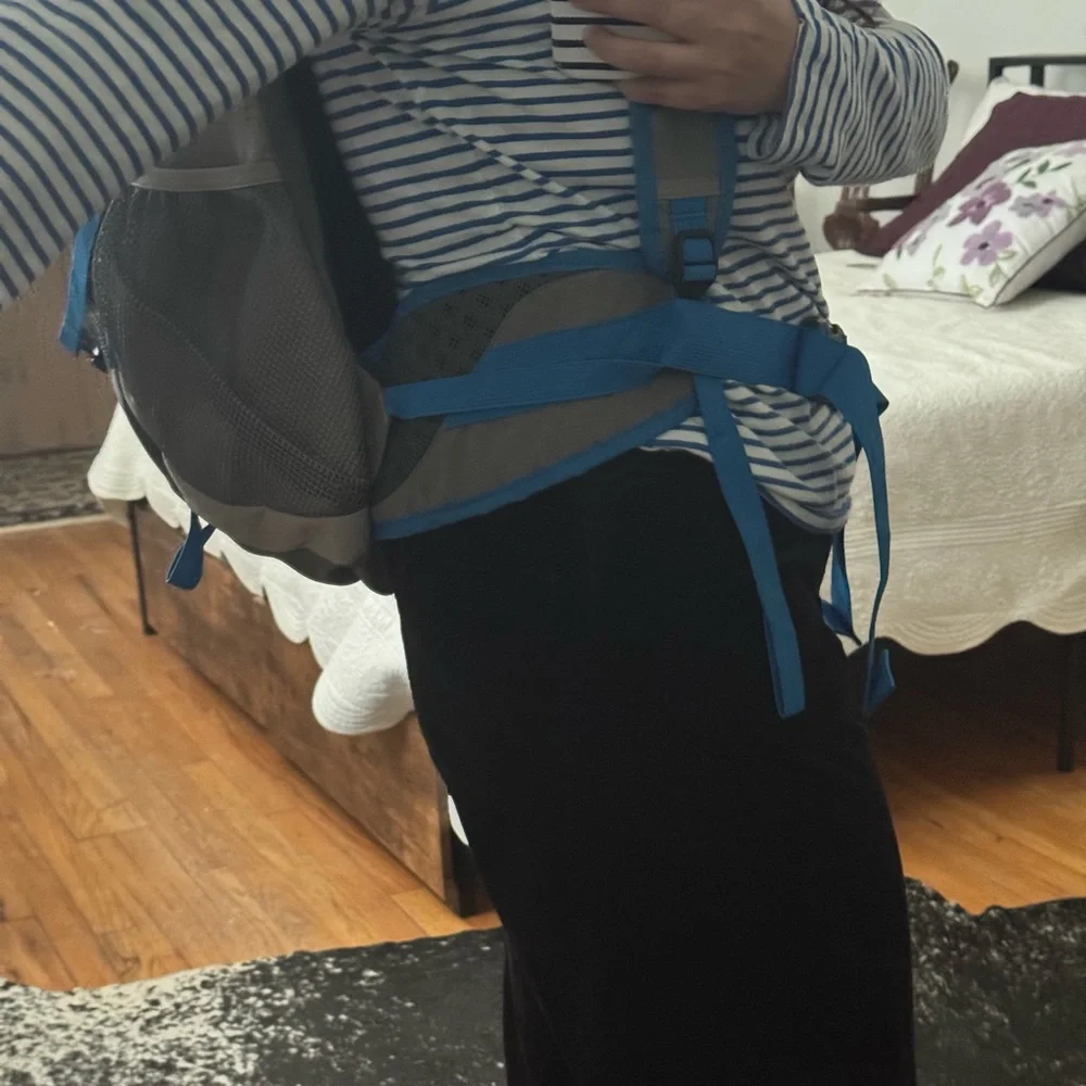 JanSport Katahdin 40L Backpack in Gray and Blue